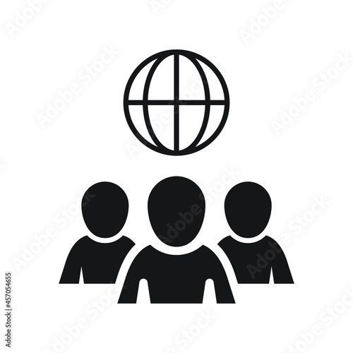 Global governance icon design vector illustration
