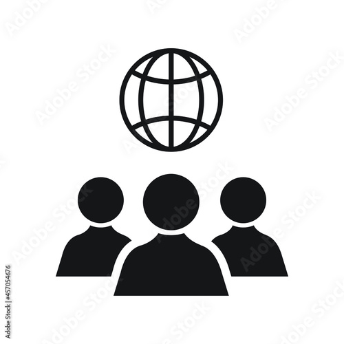 Global governance icon design vector illustration