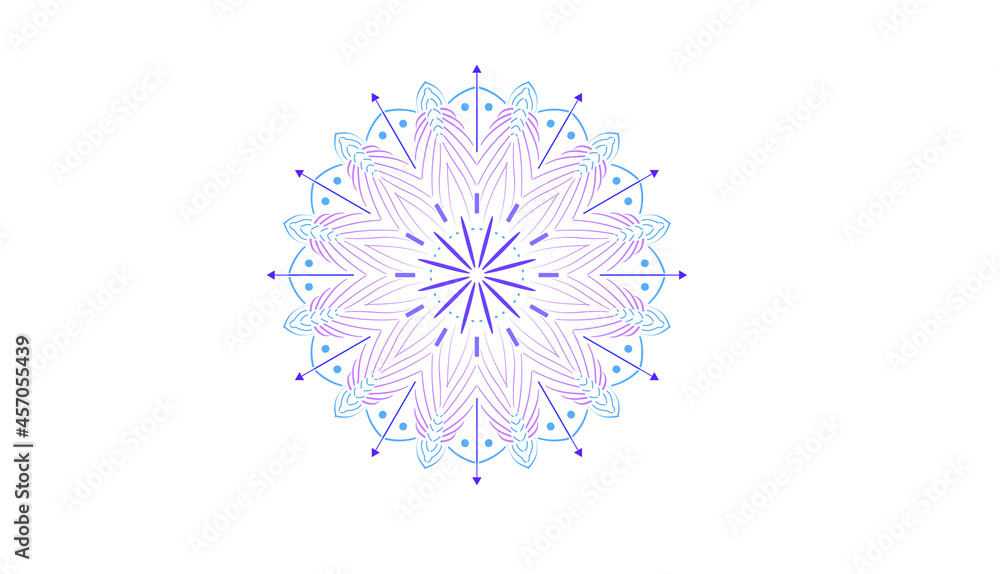 Circular decoration with beautiful and varied open lines that can be changed colors Circular decoration with beautiful and varied open lines that can be changed colors