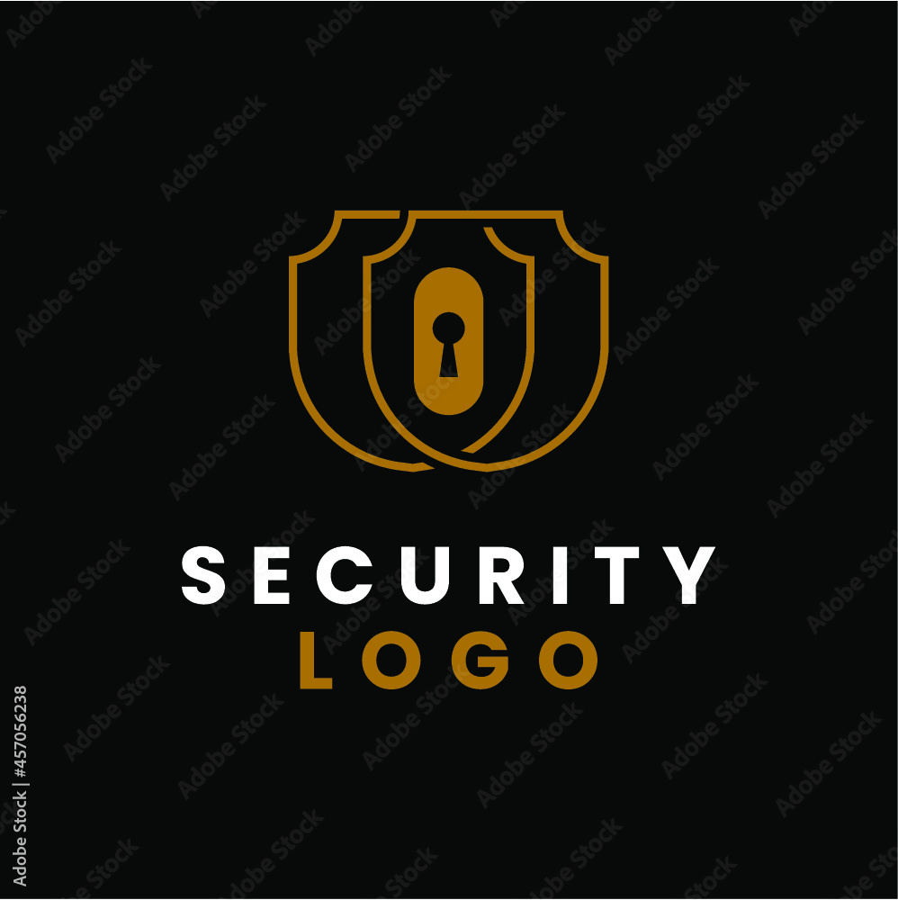 Security key badge logo vector image