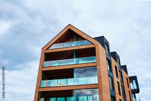 Residential building in the city. Modern architecture