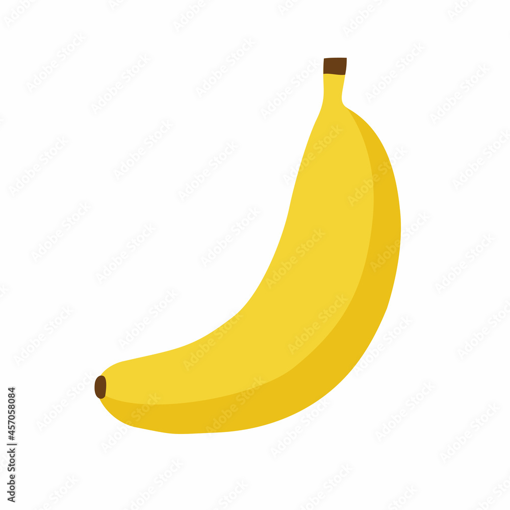 fresh banana fruit cartoon isolated on white background vector design fresh banana fruit cartoon isolated on white background vector design