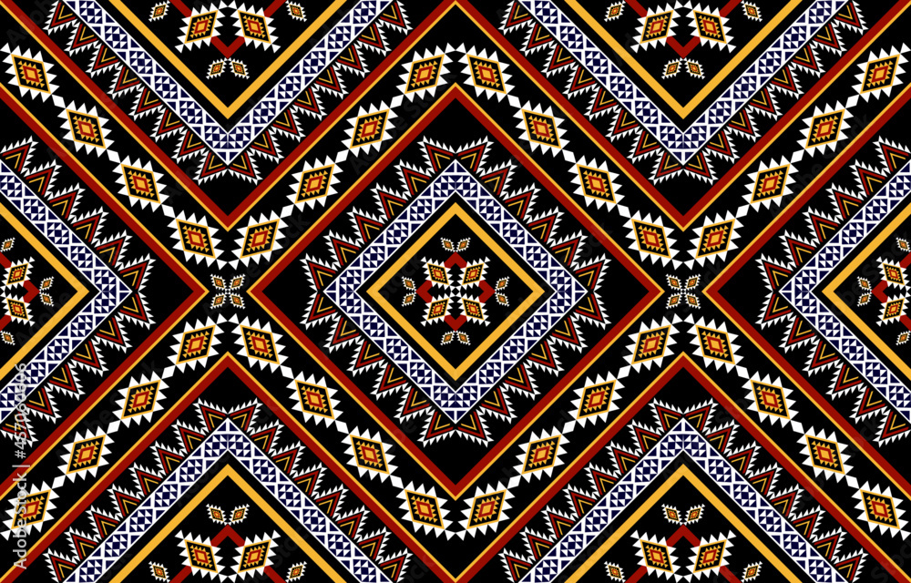 Geometric ethnic seamless pattern traditional. Native striped. american,mexican style. design for background, illustration, wallpaper, fabric, batik, carpet, clothing, embroidery Geometric ethnic seamless pattern traditional. Native striped. american,mexican style. design for background, illustration, wallpaper, fabric, batik, carpet, clothing, embroidery