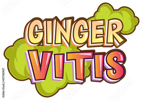 Ginger Vitis logo text design