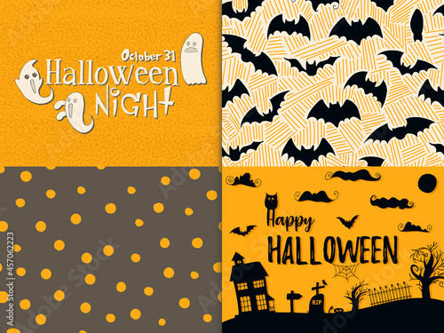 Halloween - October 31. Hand-drawn doodle illustration. Trick or treat. Happy Halloween 2021