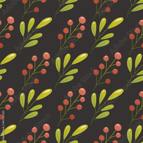 Vector autumn seamless pattern.