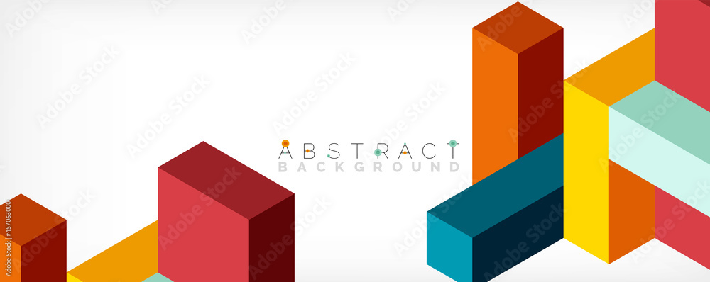 Abstract background. 3d cubes, cubic elements and blocks. Techno or business concept for wallpaper, banner, background, landing page Abstract background. 3d cubes, cubic elements and blocks. Techno or business concept for wallpaper, banner, background, landing page