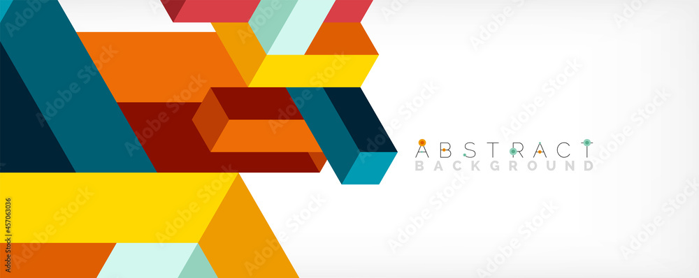 Abstract background. 3d cubes, cubic elements and blocks. Techno or business concept for wallpaper, banner, background, landing page Abstract background. 3d cubes, cubic elements and blocks. Techno or business concept for wallpaper, banner, background, landing page
