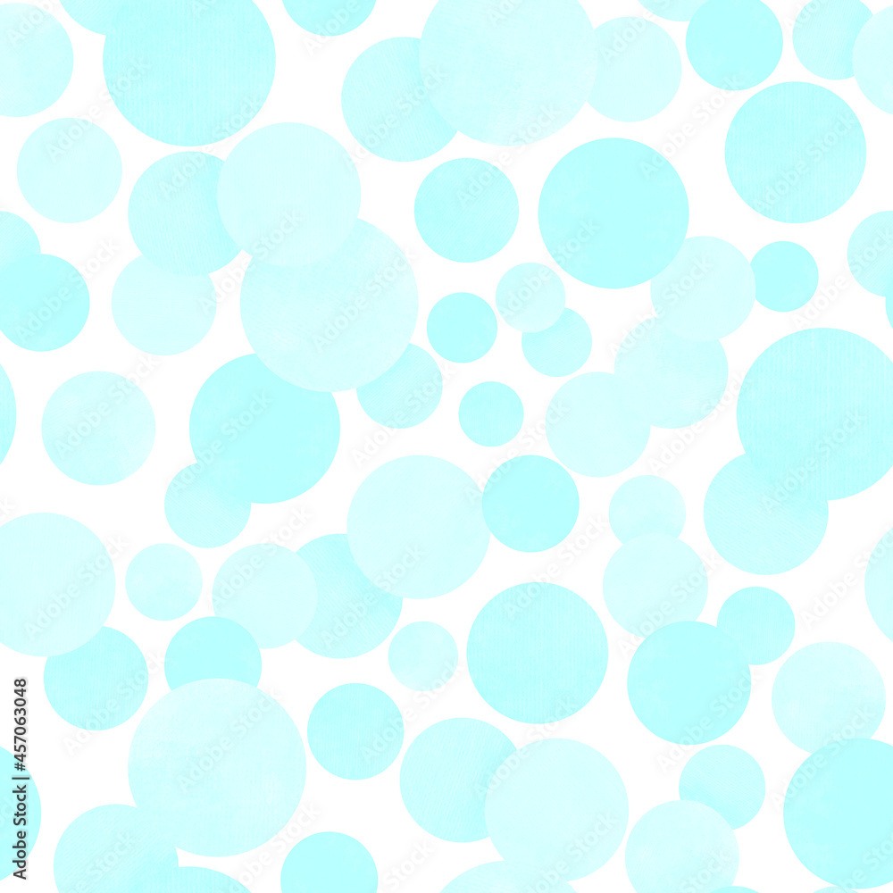 Blurred pastel blue confetti. Circles falling seamless pattern Blurred pastel blue confetti. Circles falling seamless pattern