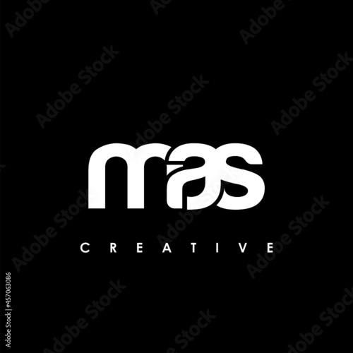 MAS Letter Initial Logo Design Template Vector Illustration