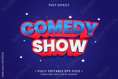 Comedy show text effect