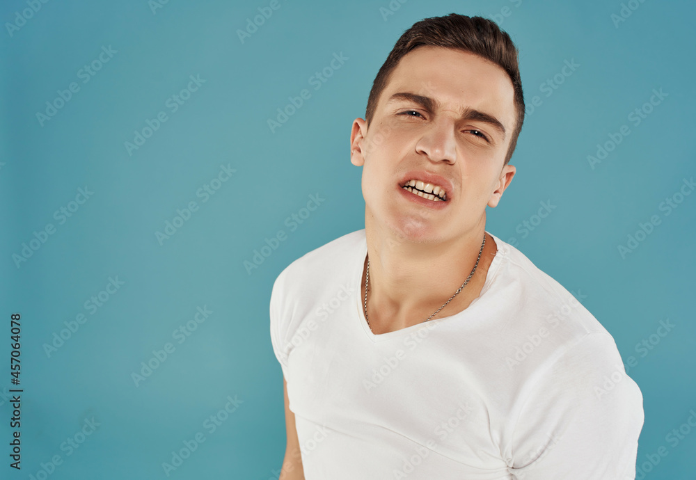 emotional man emotions anger discontent close-up emotional man emotions anger discontent close-up