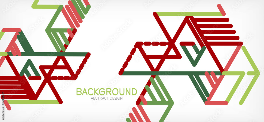 Abstract background. Color lines on white background. Linear abstract composition. Techno or business concept for wallpaper, banner, background, landing page Abstract background. Color lines on white background. Linear abstract composition. Techno or business concept for wallpaper, banner, background, landing page