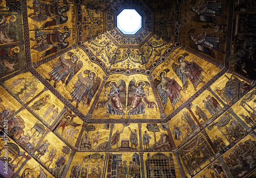 Interior of the Baptistery in Florence, Italy