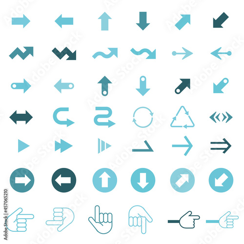 シンプルで可愛い矢印アイコンセット ポインター Stock Vector Adobe Stock