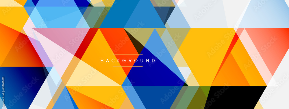 Mosaic triangles geometric background. Techno or business concept, pattern for wallpaper, banner, background, landing page Mosaic triangles geometric background. Techno or business concept, pattern for wallpaper, banner, background, landing page