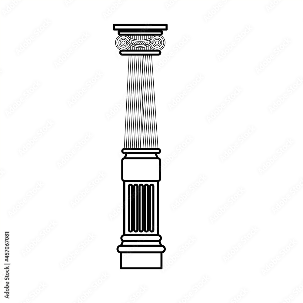 Vector Design Sketch of concrete with its beautiful decoration Vector Design Sketch of concrete with its beautiful decoration