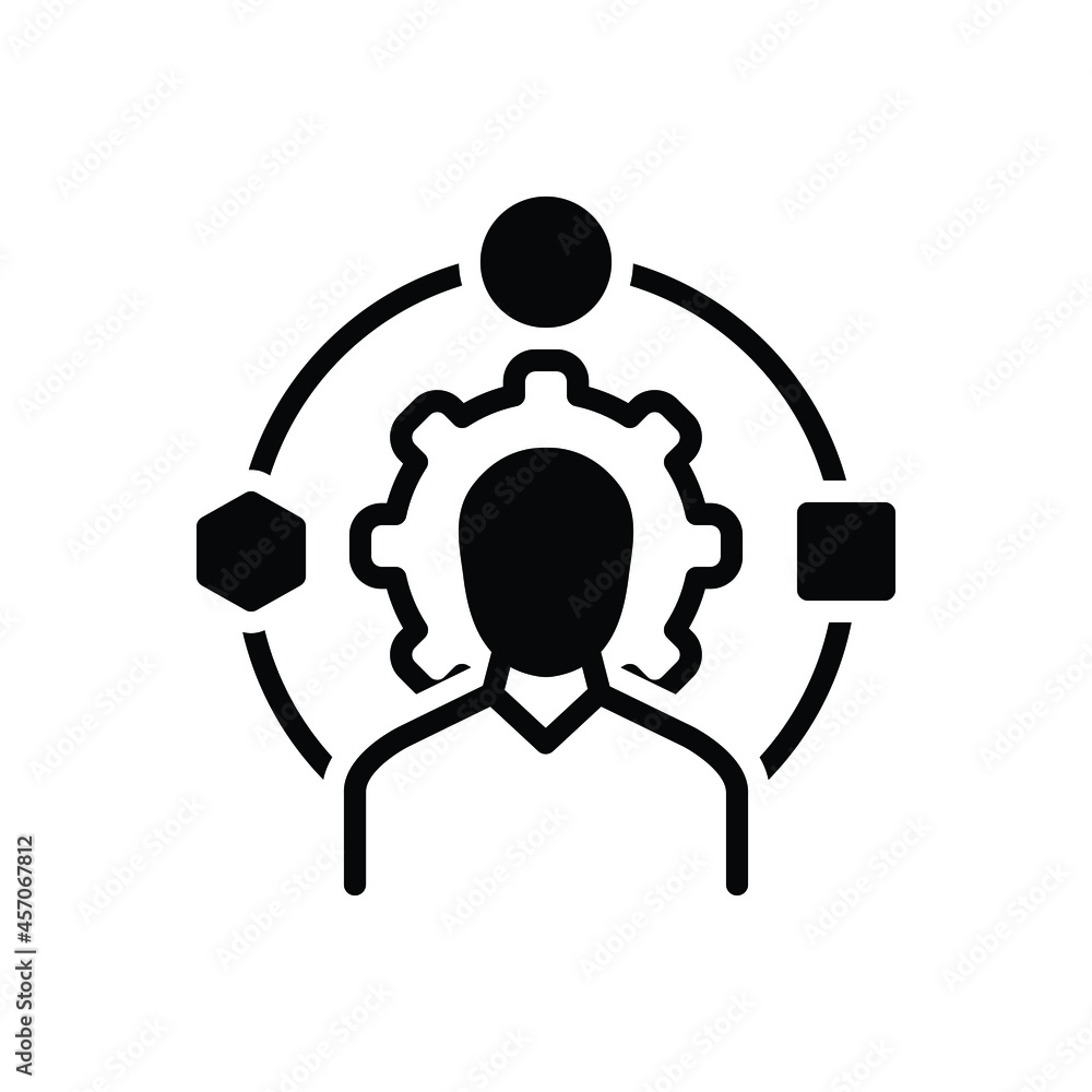Black solid icon for adaptation Black solid icon for adaptation