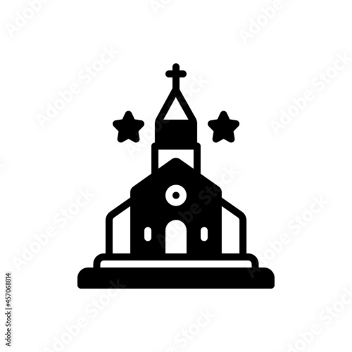 Fotografia Black solid icon for kirk