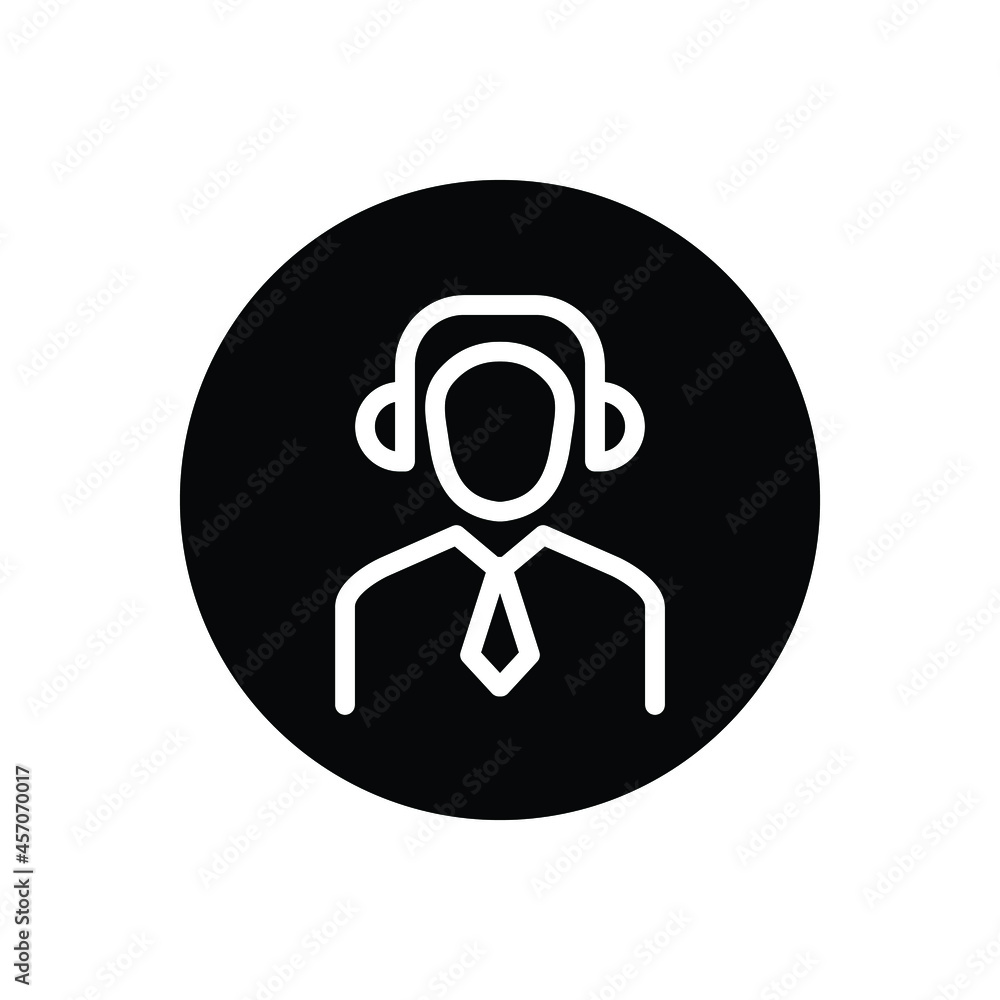 Black solid icon for representative Black solid icon for representative