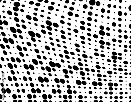 The halftone texture is monochrome. Vector chaotic background