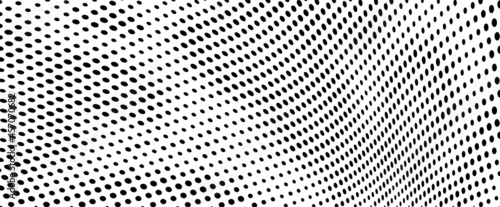 The halftone texture is monochrome. Vector chaotic background.