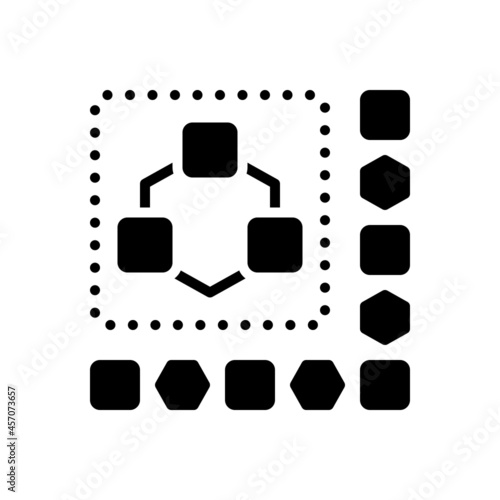 Black solid icon for module