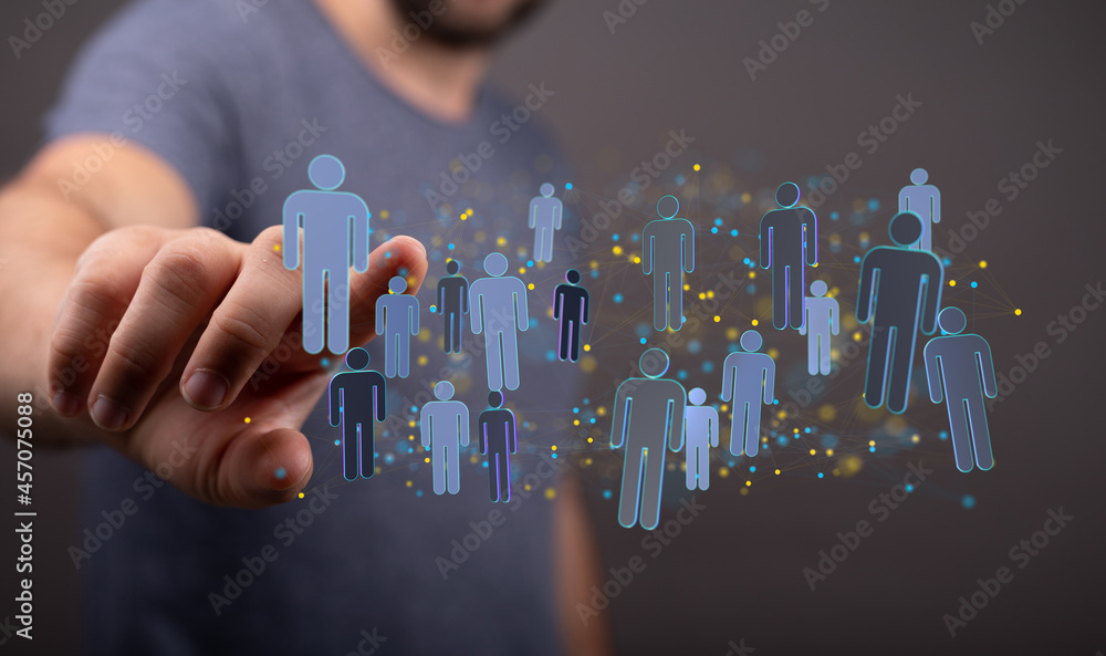 Business and communications group digital