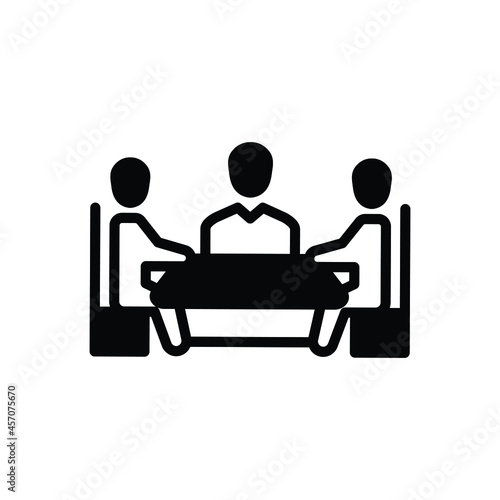 Black solid icon for arbitration