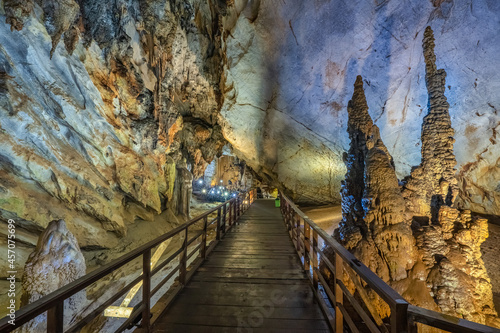 Thien Duong cave  Phong Nha  Quang B  nh  Vietnam. The famous cave