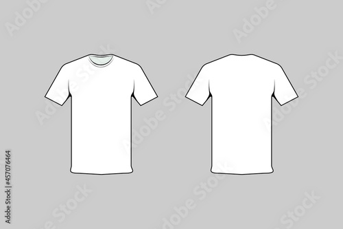 white t shirt design template