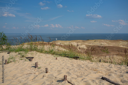 beautiful dunes in Nida, Lithuania photo