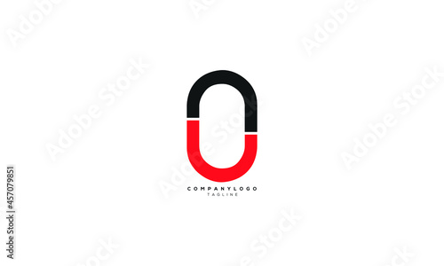 NU, NUL, NL, NOL, Abstract initial monogram letter alphabet logo design