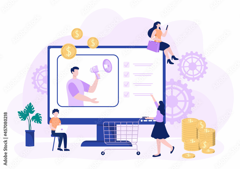 Sales Team with Financial Business Growth Development from People Working and Brainstorming. Analytics of Company Information Vector Illustration Sales Team with Financial Business Growth Development from People Working and Brainstorming. Analytics of Company Information Vector Illustration