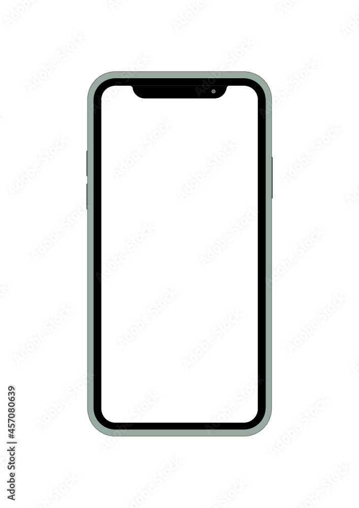 Iphone vector mockup isolated on white background Iphone vector mockup isolated on white background