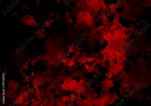 赤と黒の滲むテクスチャ背景 