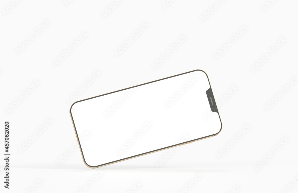 Modern smartphone mockup, isometric position. Realistic 3d Modern smartphone mockup, isometric position. Realistic 3d