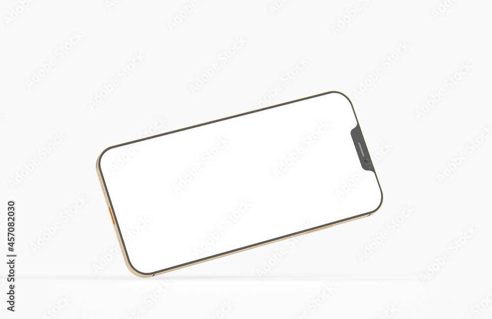 Realistic isometric black frameless smartphone mockup perspective 3d Realistic isometric black frameless smartphone mockup perspective 3d
