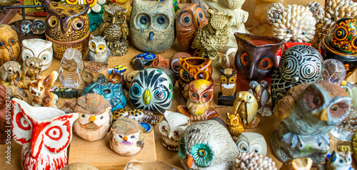 collection of miniature owls