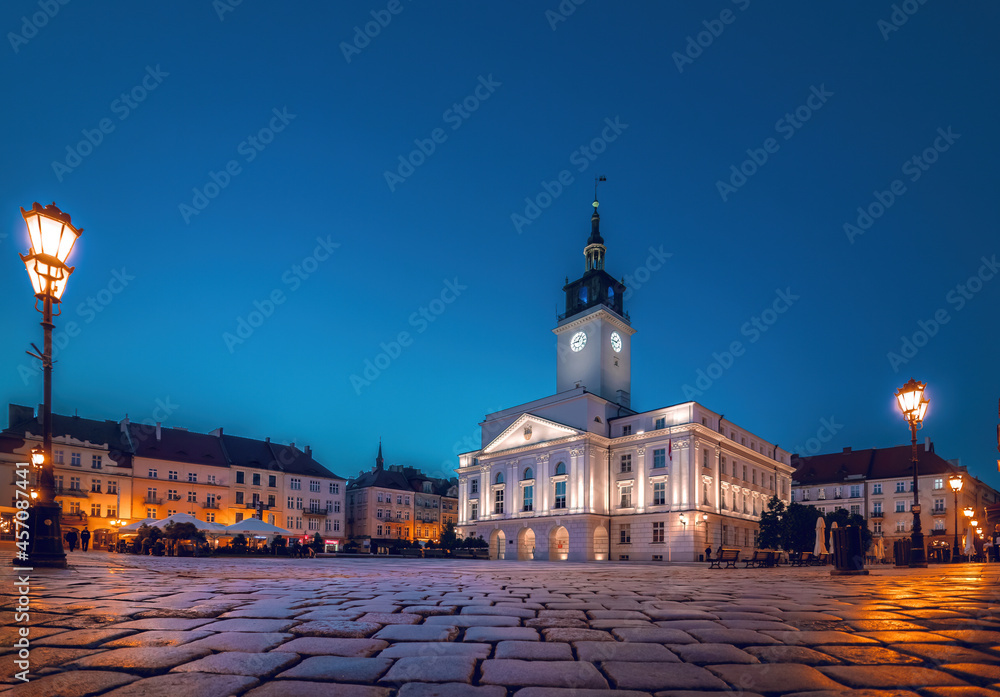 Evening in Kalisz Wielkopolski, Poland