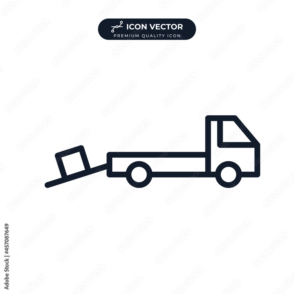 Truck icon symbol template for graphic and web design collection logo vector illustration