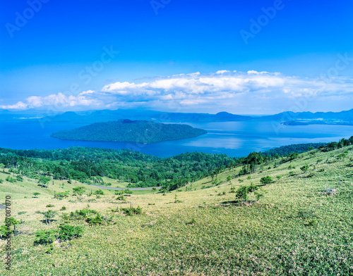 北海道　美幌町　美幌峠からの屈斜路湖