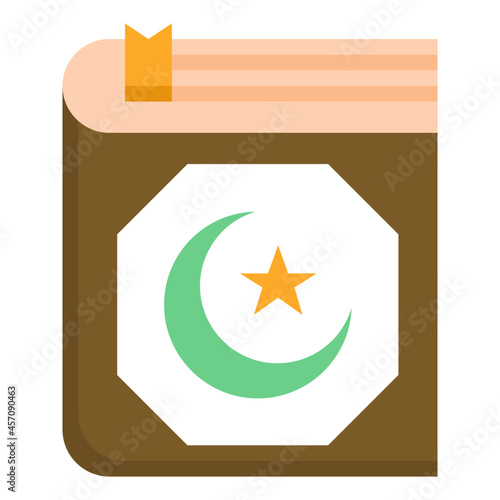holy Quran flat icon