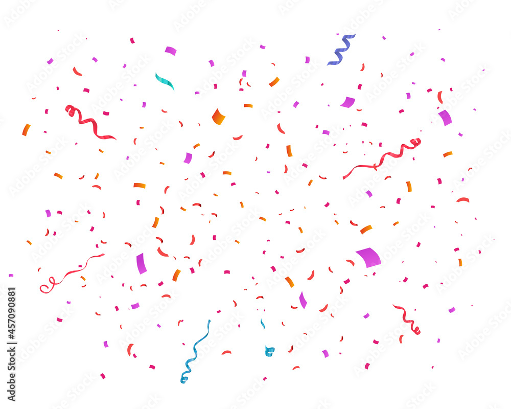 Confetti vector illustration. Festive background. Party concept. Flying ribbons isolated. Confetti vector illustration. Festive background. Party concept. Flying ribbons isolated.