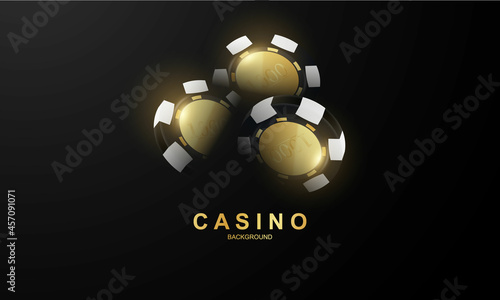 casino Online. Smartphone or mobile phone, slot machine, casino chips flying realistic tokens for gambling, cash for roulette or poker,