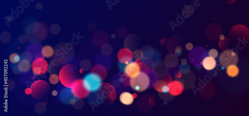 Fotografie, Tablou Colorful bokeh lights background