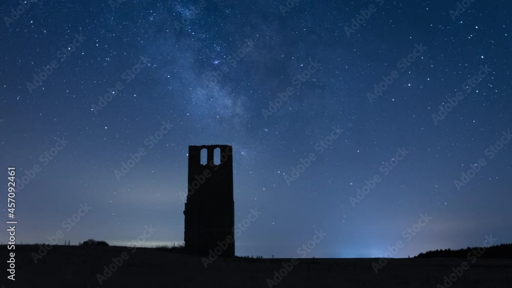 The Milky Way Moving Across the Night Sky, Stars Time Lapse The Milky Way Moving Across the Night Sky, Stars Time Lapse