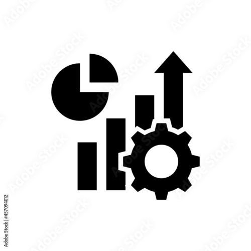 Improvement vector outline filled icon style illustration. EPS 10 file