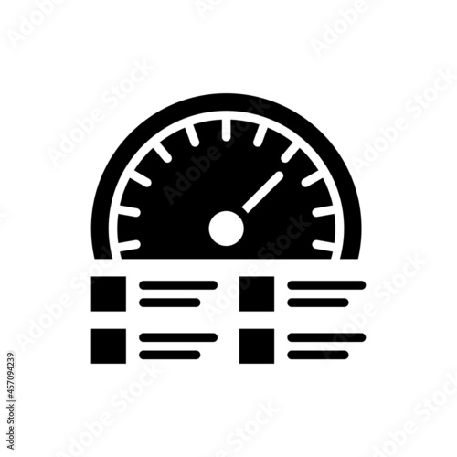 Leading Indicator vector Solid icon style illustration. EPS 10 file