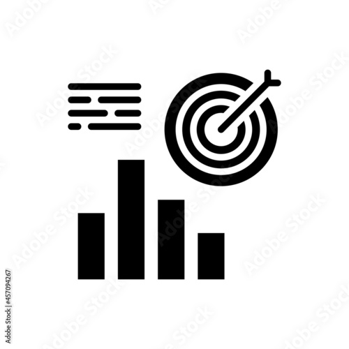 Benchmarking vector Solid icon style illustration. EPS 10 file